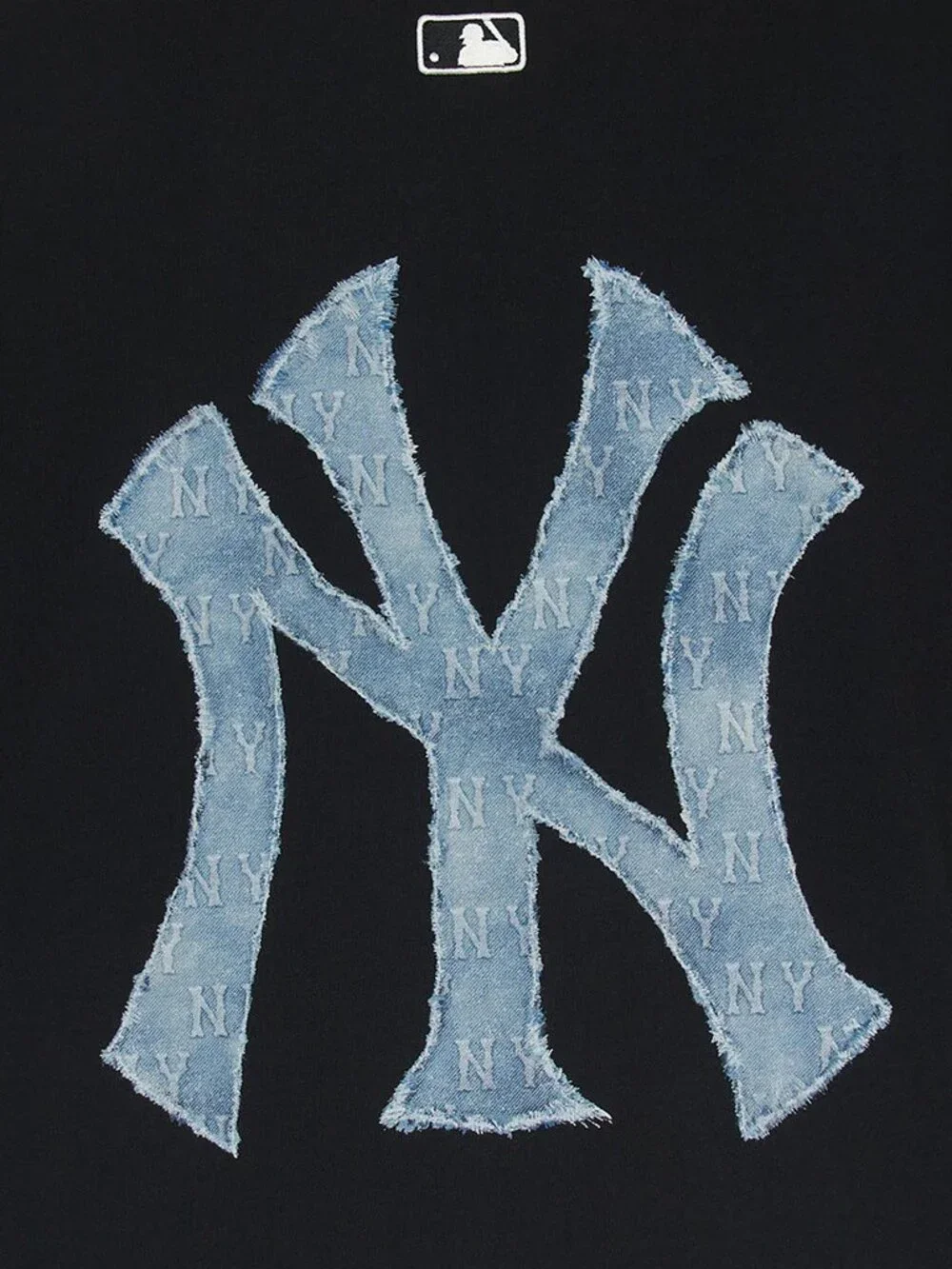 MLB Unisex Short Sleeve T-Shirt | Denim-Like Monogram Big Lux Tee - Picture 5 of 7